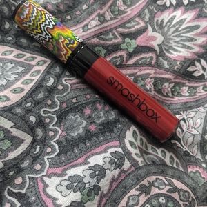 Smashbox metallic red liquid lipstick